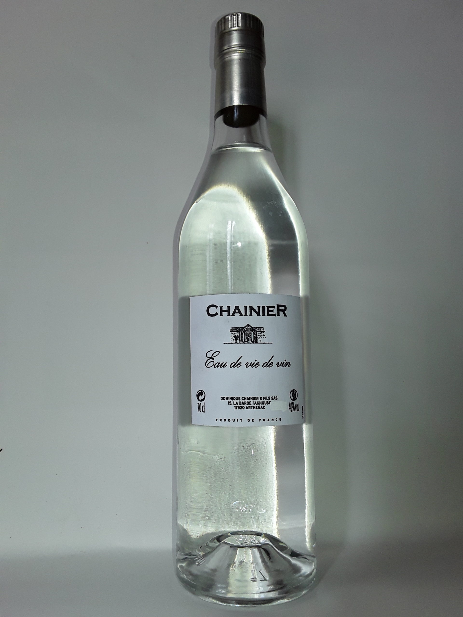 Eau de vie de vin - Cognac Chainier